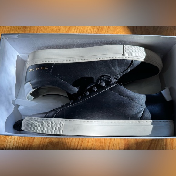 Common Projects | Achilles Low Black Leather Sneakers Men’s EU 43 (US 10–10.5) - Picture 6 of 6